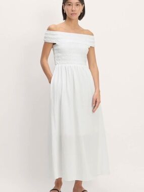 NWT Everlane Gauze Off the Shoulder Dress